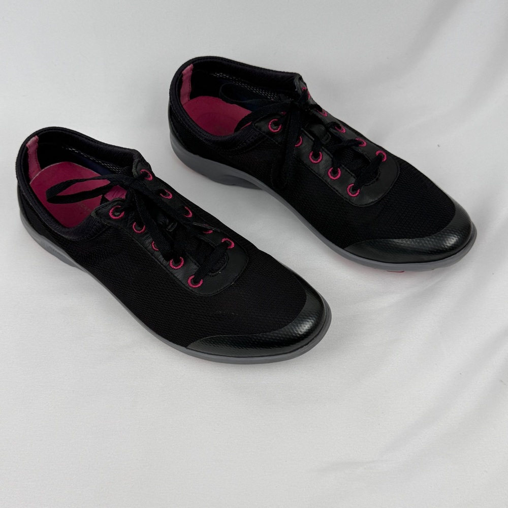Rockport truFLEX Walking Sneakers Black Pink Sz 9.5 Women’s Comfort Lightweight - Picture 1 of 10